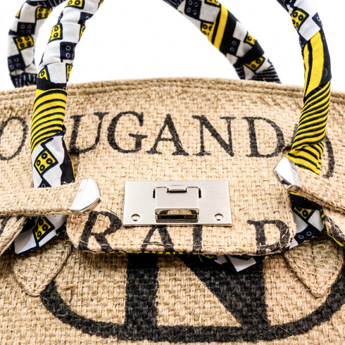 Large Jute Duffle Tote Bag – Moroccan Woven Handbag