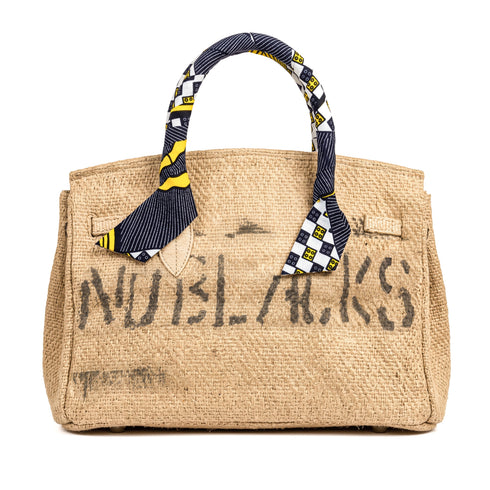 Large Jute Duffle Tote Bag – Moroccan Woven Handbag