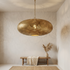 Brass Pendant Light – Moroccan Filigree Openwork Bedroom
