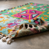 Handmade Azilal Moroccan Rug – Vibrant High Pile Wool Rug with Abstract Tribal Boho Design