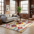 Handmade Azilal Rug - Vibrant 100% Wool - Geometric Boho Living Room Decor