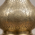 Authentic Moroccan Lighting – Gold Brass Pendant Lamp with Hand-Hammered Filigree Design for Living Room Decor