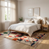 Boujaad Rug – Multicolor Plush Geometric Wool Area Rug