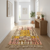 Handmade Boujaad Rug - 100% Natural Wool - Vibrant Bohemian Area Rug - Abstract Tribal Symbols