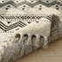Moroccan Kilim Rug – Black & Ivory Flatweave Diamond Wool Area Rug