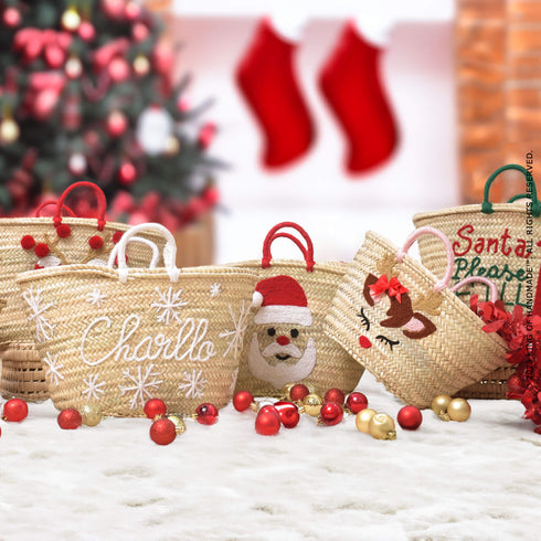 Santa's Straw Bag: Perfect Personalized Gift !