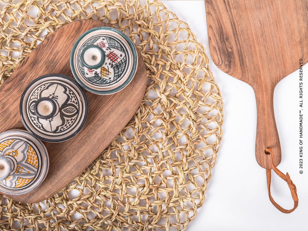 Bohemian Braided Dining Table Mats – King Of Handmade