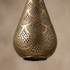 Moroccan Pendant Light – Brass Teardrop Perforated
