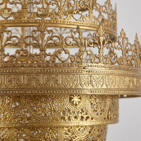 Authentic Handmade Moroccan Lamp – 100% Solid Brass Chandelier for Elegant Living Room Decor