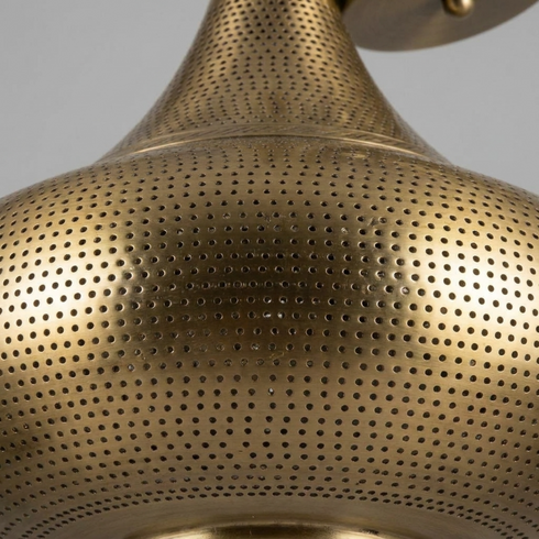Handmade Moroccan Ceiling Light – Brass Dome Openwork