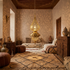 Brass Pendant Light – Moroccan Filigree Openwork Entryway