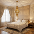 Handmade Moroccan Lamp - Gold Brass Pendant - Living Room Statement Lamp