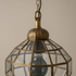 Handmade Glass & Brass Pendant - Geometric Ceiling Light