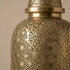 Authentic Handmade Moroccan Lamp – Gold Brass Pendant Light with Intricate Filigree Openwork Design for Living Room Decor