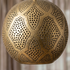 Brass Pendant Light – Moroccan Star Openwork