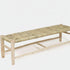 Handwoven Palm Leaf Bench - Moroccan Handmade Furniture