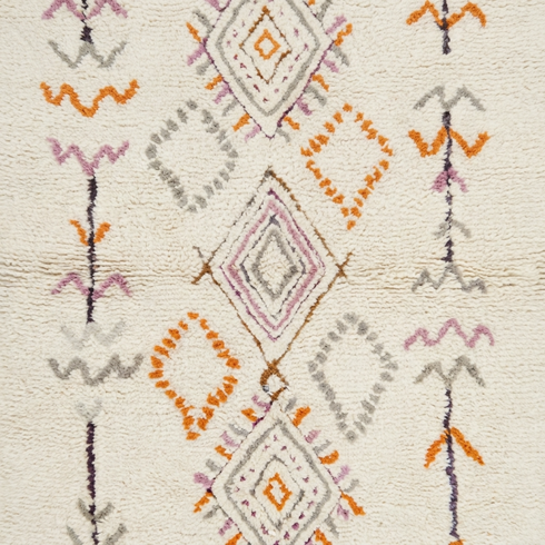 Authentic Handmade Azilal Rug – Plush Moroccan Wool Area Rug with Modern Boho Design