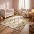 Handmade Authentic Beni Ourain Rug – Plush High Pile Wool Moroccan Rug for Modern Boho Home Decor