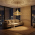Moroccan Pendant Light – Perforated Brass Shadow-Casting Lamp