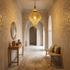 Brass Ceiling Light – Moroccan Dome Openwork