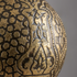 Authentic Moroccan Teardrop Pendant Lamp – Hand-Hammered Brass Hanging Light with Shadow Casting Mood Lighting Design