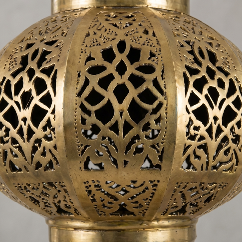 Filigree Brass Moroccan Lantern