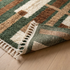 Beni Ourain Rug – Green Geometric Wool Area Rug