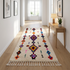 Handmade Azilal Rug - High Pile Natural Wool - Vibrant Boho Living Room Decor