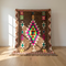 Moroccan Kilim Rug – Brown Flatweave Diamond Wool Area Rug