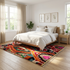 Handmade Colorful Beni Ourain Rug - High Pile Natural Wool