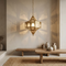 Handmade Moroccan Brass Lamp, Milky Glass Boho Lighting (pl-2021)