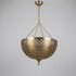 Moroccan Pendant Light – Brass Filigree Shadow-Casting
