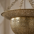 Authentic Moroccan Hanging Lamp – Oxidized Brass Pendant Light with Intricate Filigree Detail for Bedroom Mood Lighting