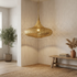 Moroccan Pendant Light – Perforated Brass Shadow-Casting Lamp