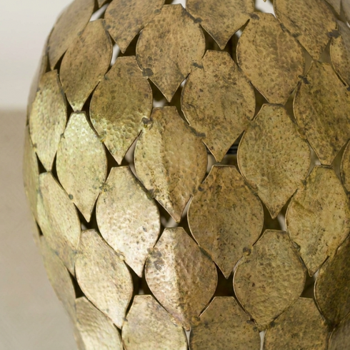 Authentic Handmade Moroccan Lamp – Gold Brass Hand-Hammered Globe Pendant Light for Cozy Boho Bedroom Decor