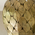 Authentic Handmade Moroccan Lamp – Gold Brass Hand-Hammered Globe Pendant Light for Cozy Boho Bedroom Decor