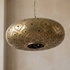 Brass Pendant Light – Moroccan Filigree Openwork Living Room