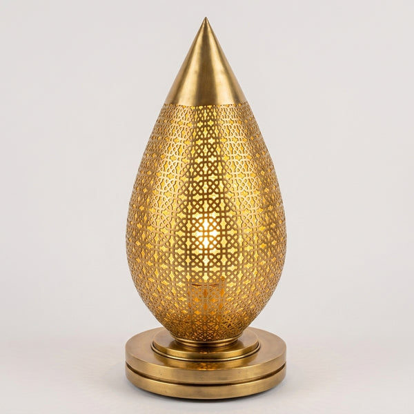 Moroccan Floor Lamp – Brass Filigree