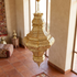 Moroccan Ceiling Light – Filigree Brass Openwork Lamp