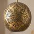Brass Pendant Light – Moroccan Star Openwork