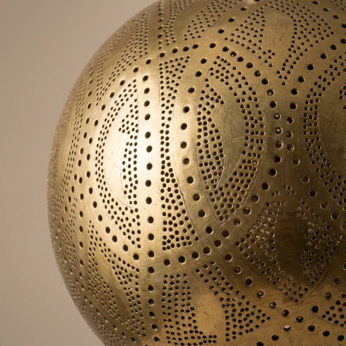 Moroccan Chandelier – Dome Openwork Brass Lamp