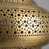Moroccan Pendant Light – Filigree Brass Shadow-Casting Lamp