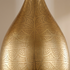 Gold Brass Teardrop Pendant Light – Decorative Shadow Casting Lamp for Kitchen Island Lighting
