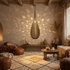 Handcrafted Moroccan Style Brass Pendant Light - Home Decor (pl-2015)