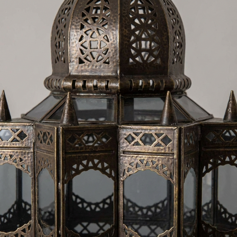 Moroccan Brass Pendant Light - Handmade Hanging Lantern (pl-2019)