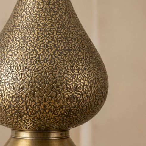 Authentic Moroccan Hanging Lamp – Hand-Hammered Brass Globe Pendant Light for Boho Bedroom Mood Lighting