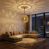 Handmade Moroccan Lamp - Gold Brass Pendant - Boho Bedroom Mood Lighting