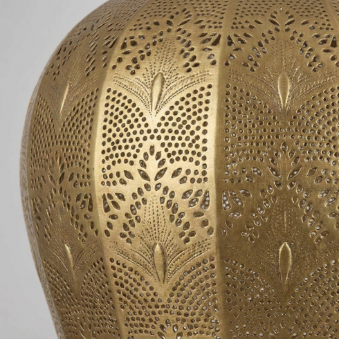 Moroccan Pendant Light – Brass Dome Floral