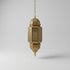 Geometric Brass Moroccan Lantern