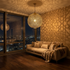 Authentic Handmade Moroccan Lamp – Gold Brass Globe Pendant Light for Elegant Living Room Statement Lighting